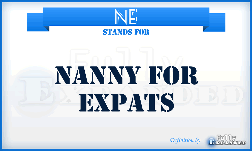 NE - Nanny for Expats