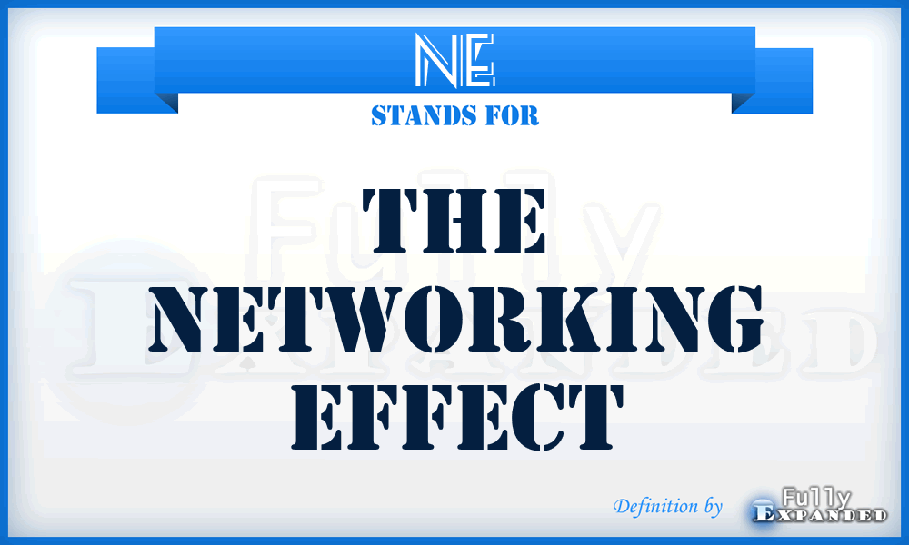 NE - The Networking Effect