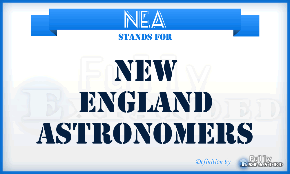 NEA - New England Astronomers