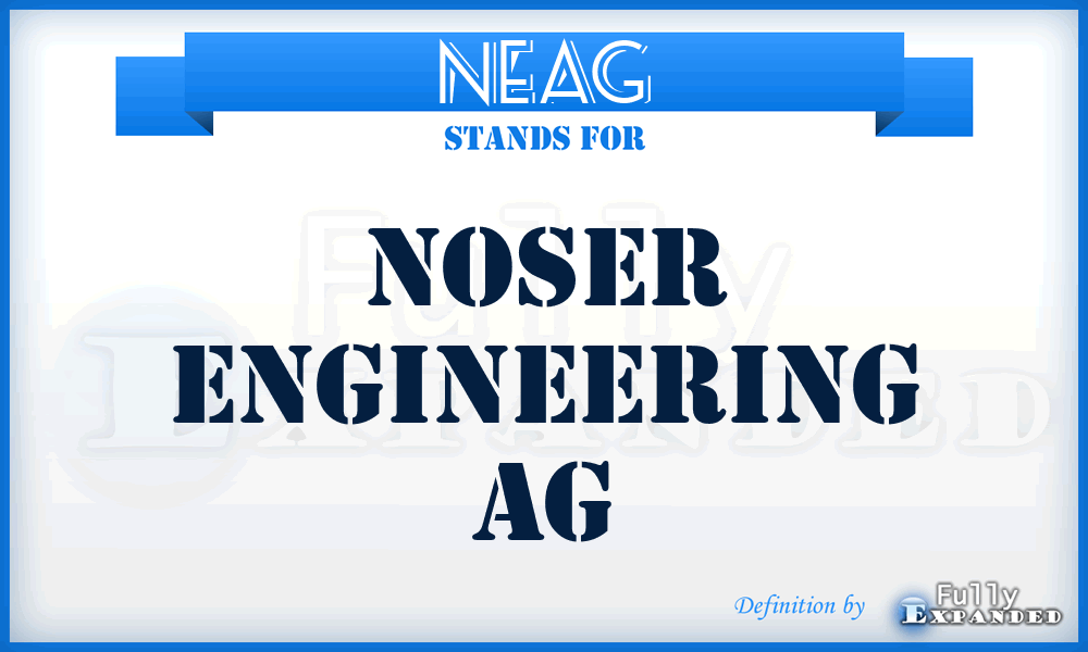 NEAG - Noser Engineering AG