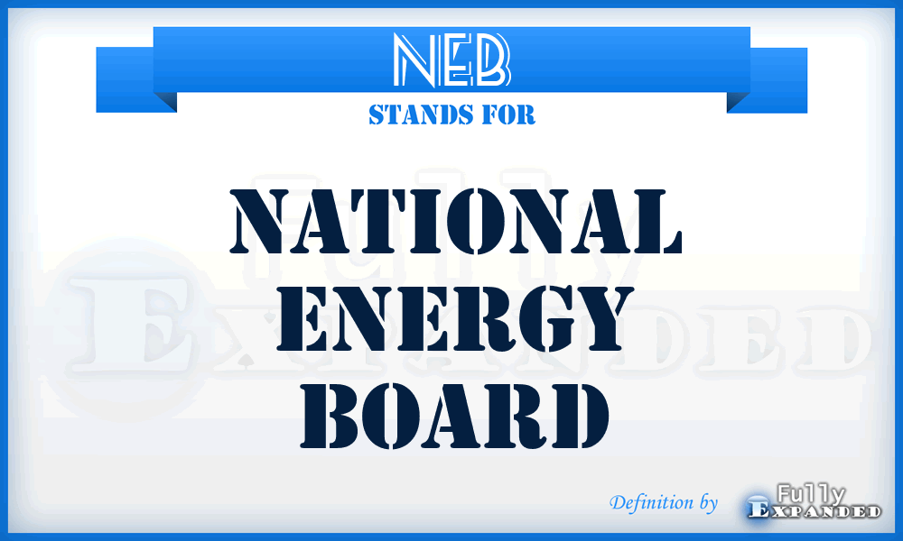 NEB - National Energy Board