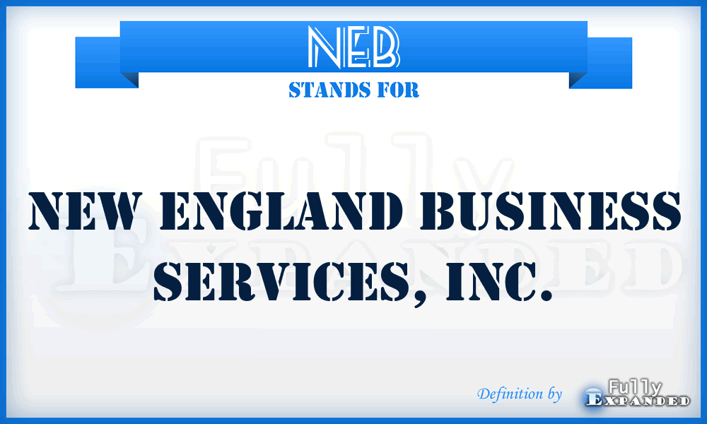 NEB - New England Business Services, Inc.