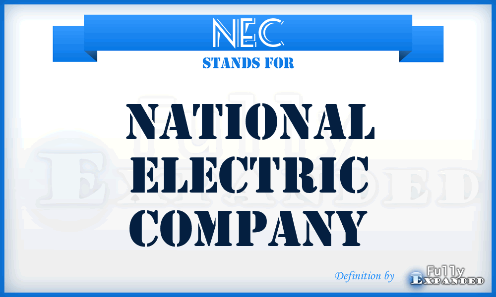 NEC - National Electric Company