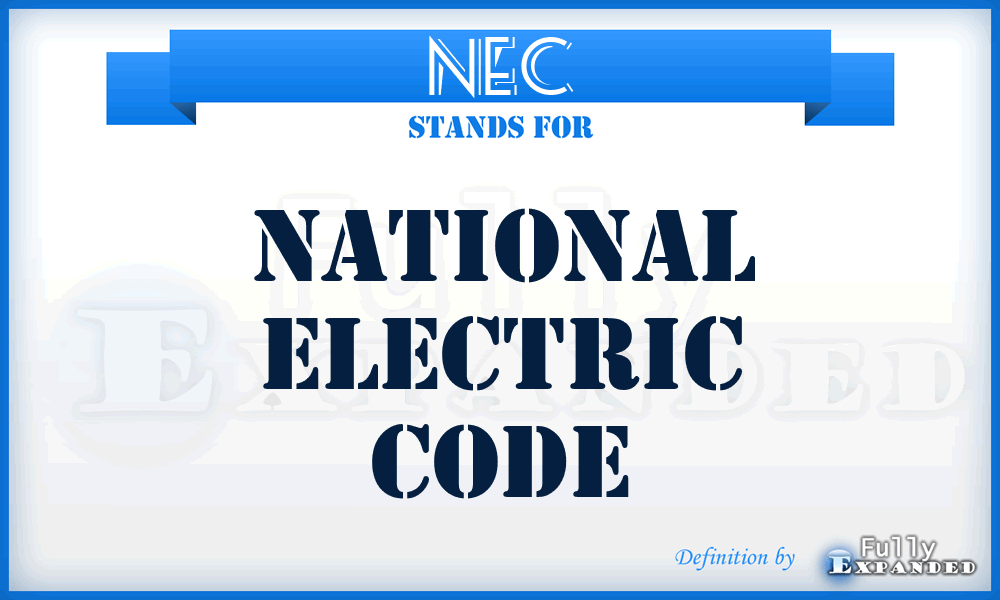 NEC - National Electric Code