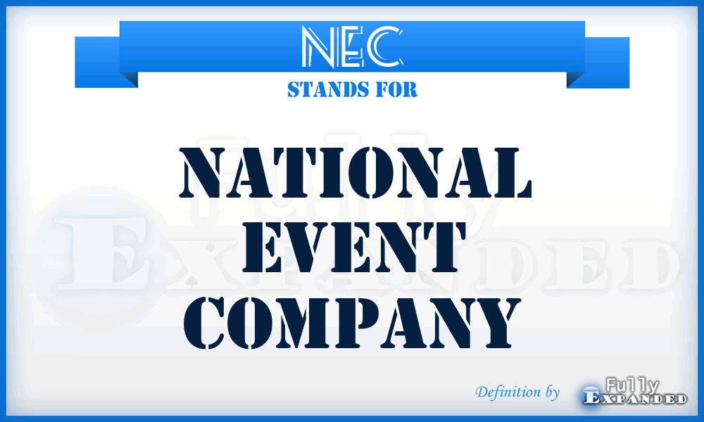 NEC - National Event Company