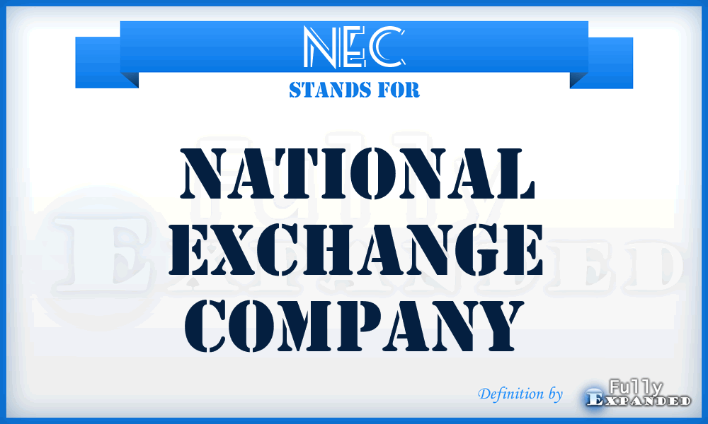 NEC - National Exchange Company