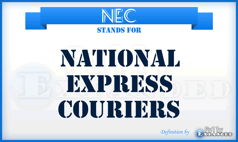 NEC - National Express Couriers