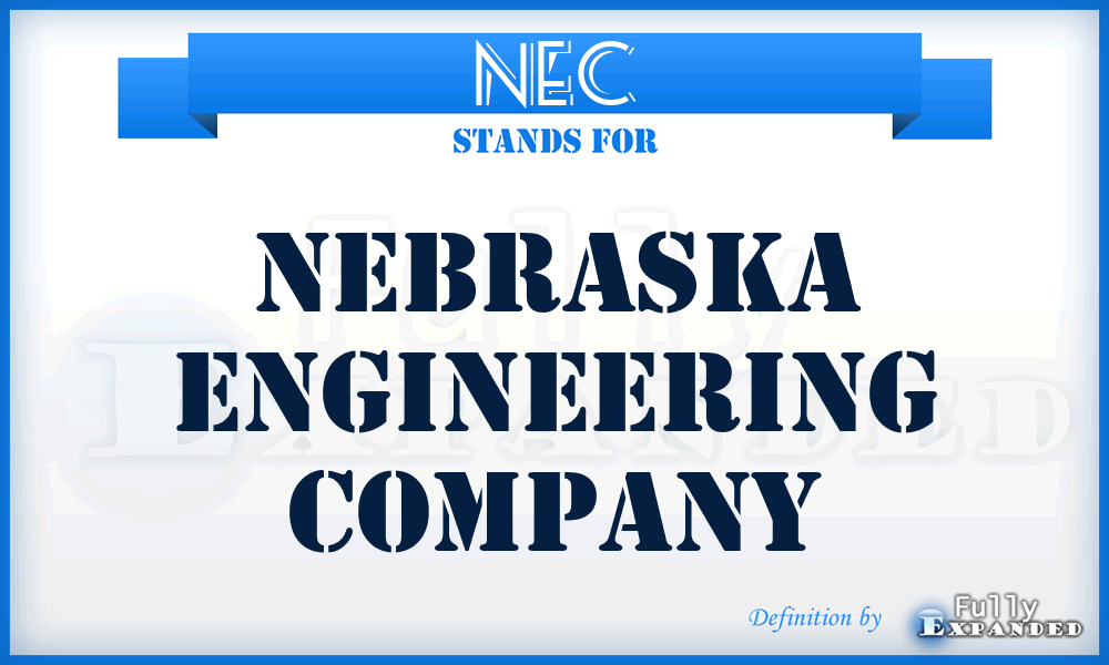 NEC - Nebraska Engineering Company