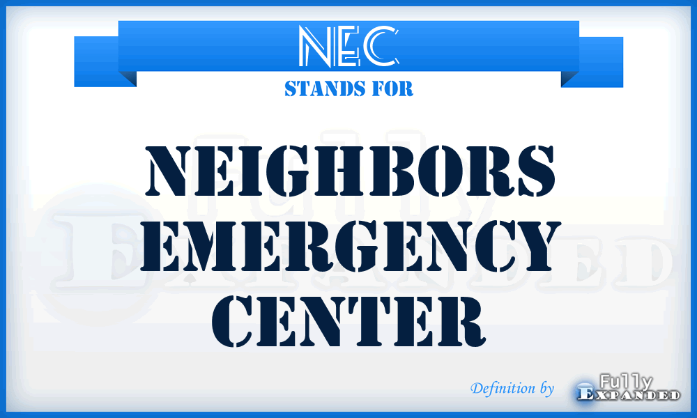 NEC - Neighbors Emergency Center