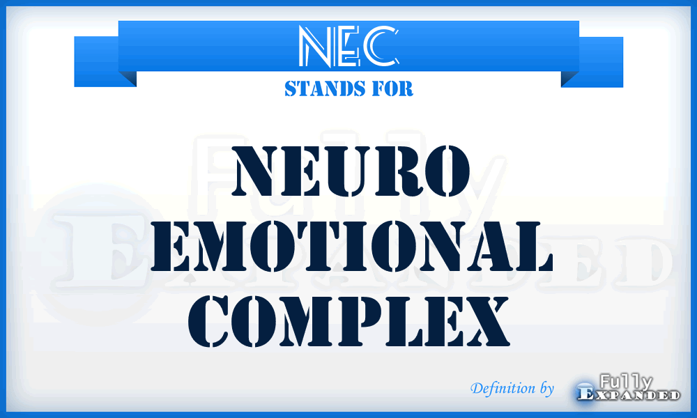 NEC - Neuro Emotional Complex