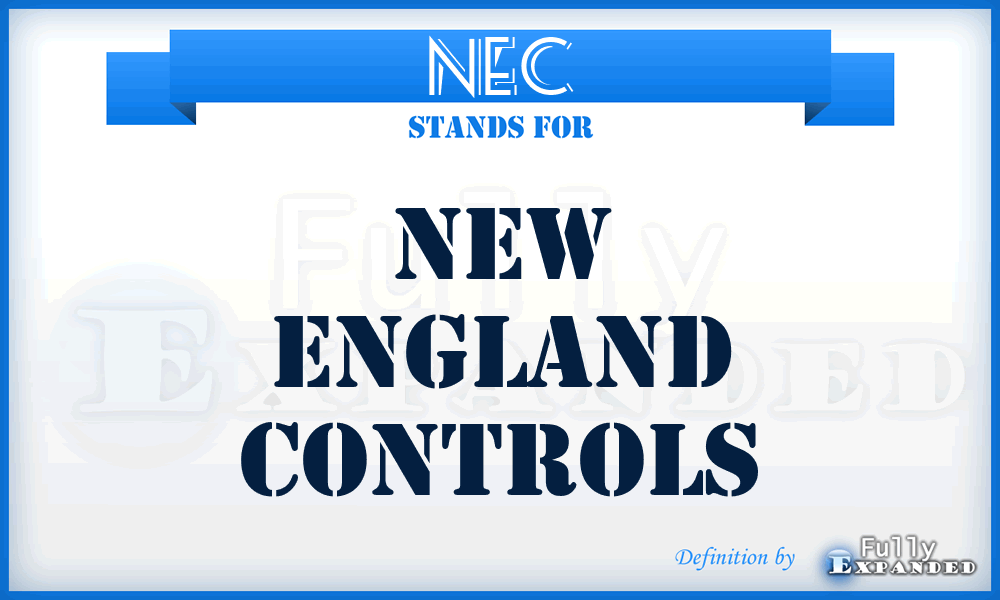 NEC - New England Controls