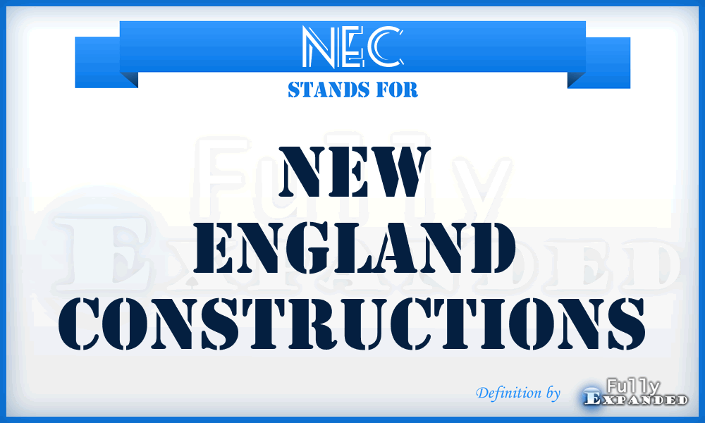 NEC - New England Constructions