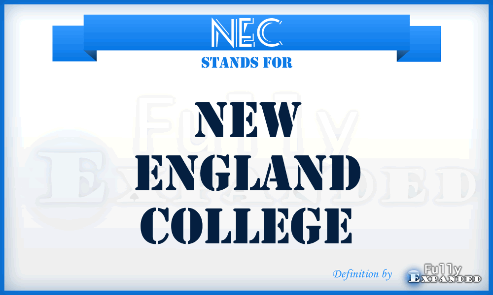 NEC - New England College