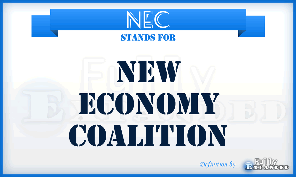 NEC - New Economy Coalition