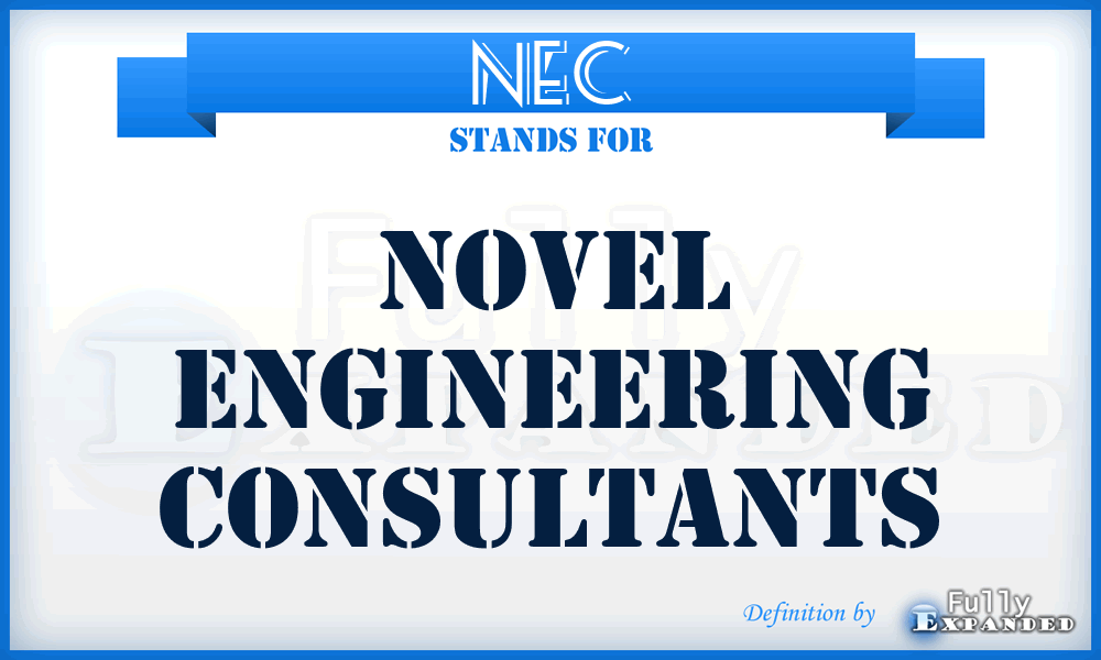 NEC - Novel Engineering Consultants