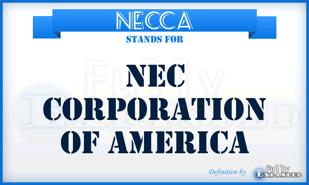 NECCA - NEC Corporation of America