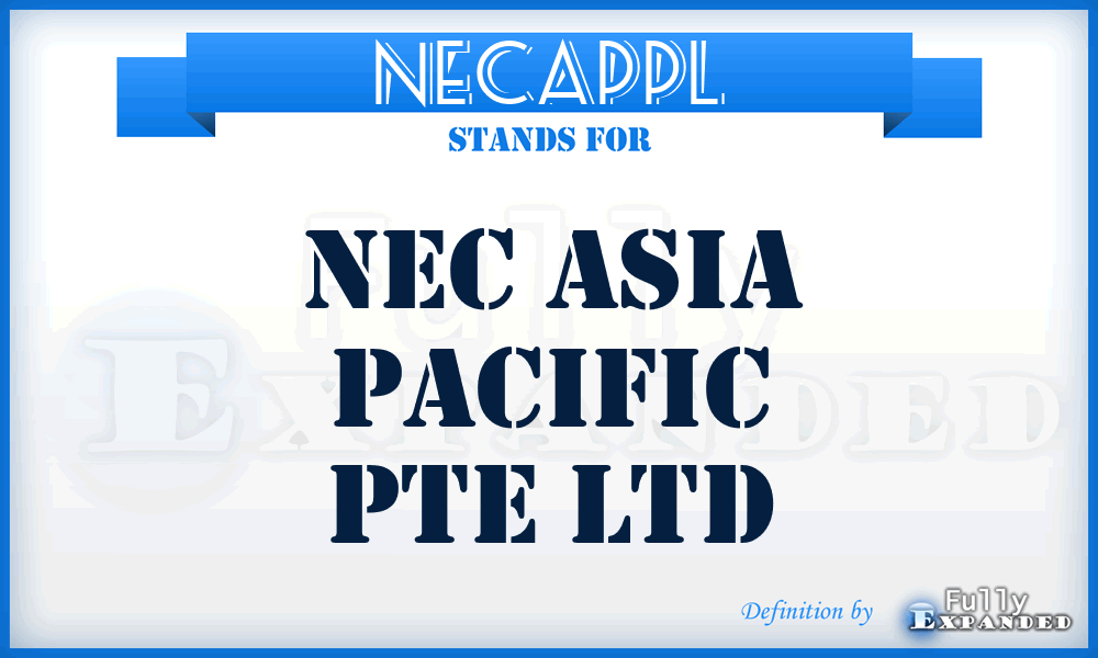 NECAPPL - NEC Asia Pacific Pte Ltd