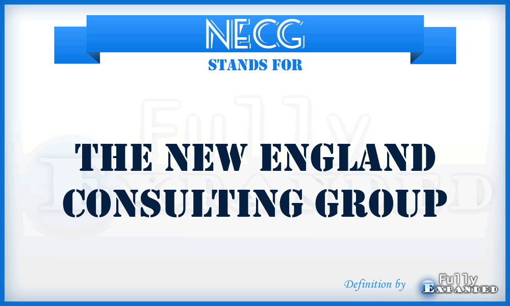 NECG - The New England Consulting Group