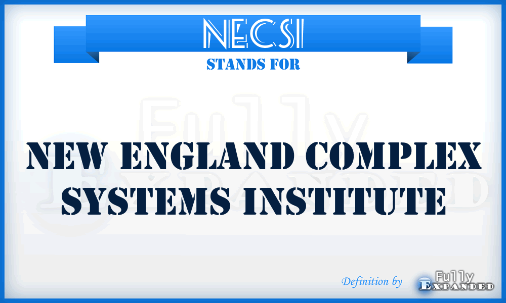 NECSI - New England Complex Systems Institute