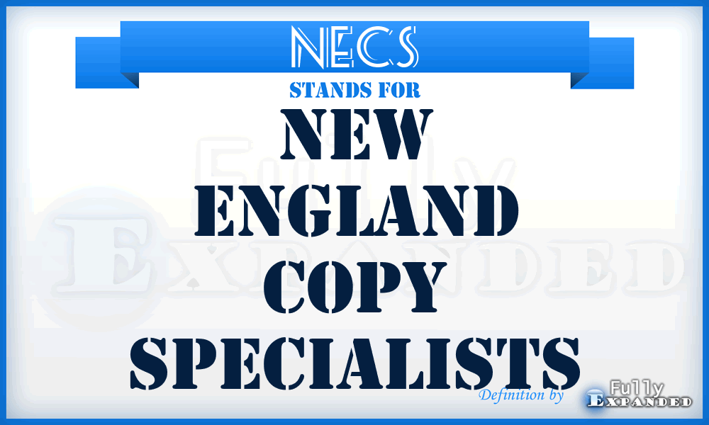 NECS - New England Copy Specialists