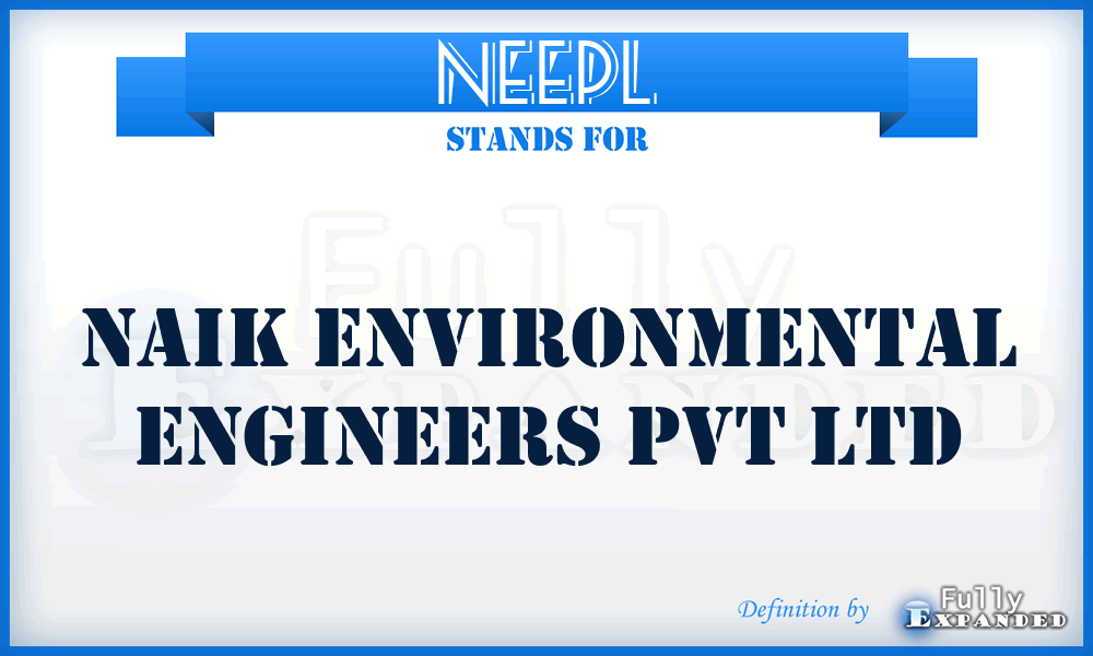 NEEPL - Naik Environmental Engineers Pvt Ltd