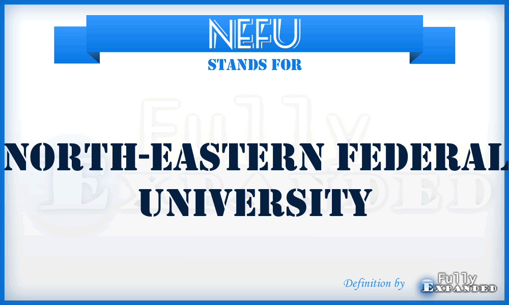 NEFU - North-Eastern Federal University