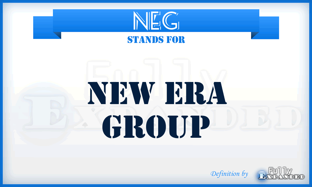 NEG - New Era Group