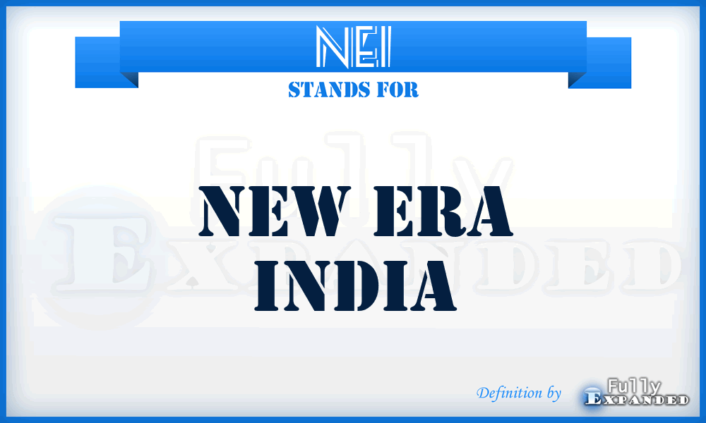 NEI - New Era India