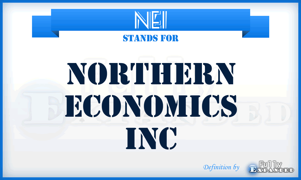 NEI - Northern Economics Inc