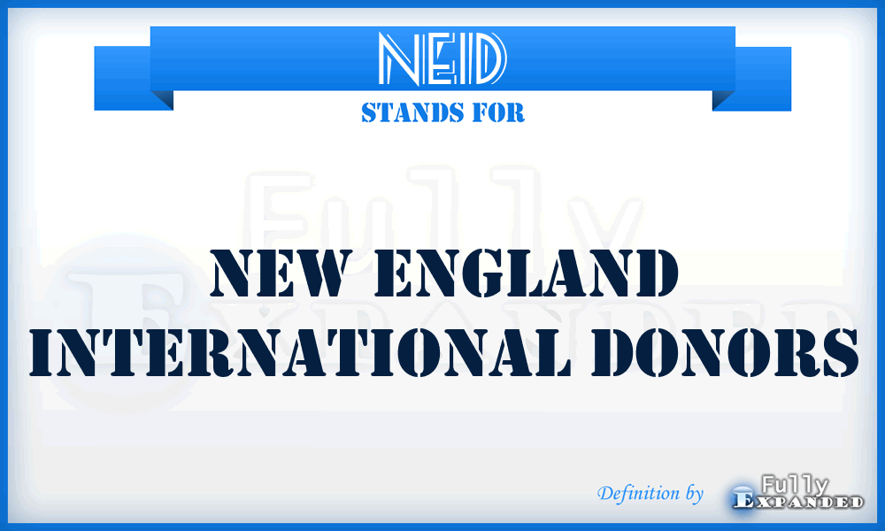 NEID - New England International Donors