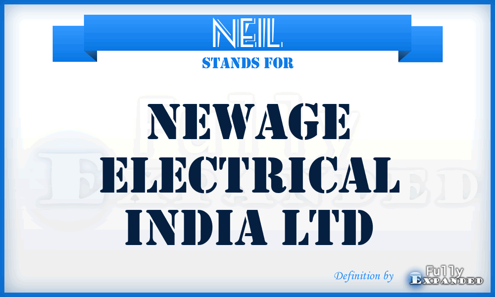 NEIL - Newage Electrical India Ltd