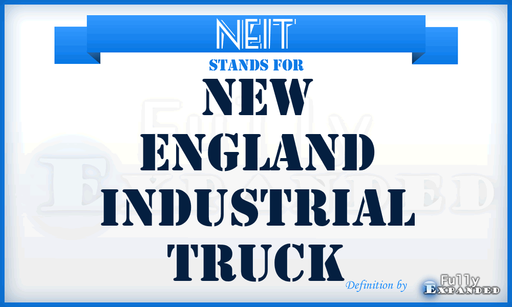 NEIT - New England Industrial Truck