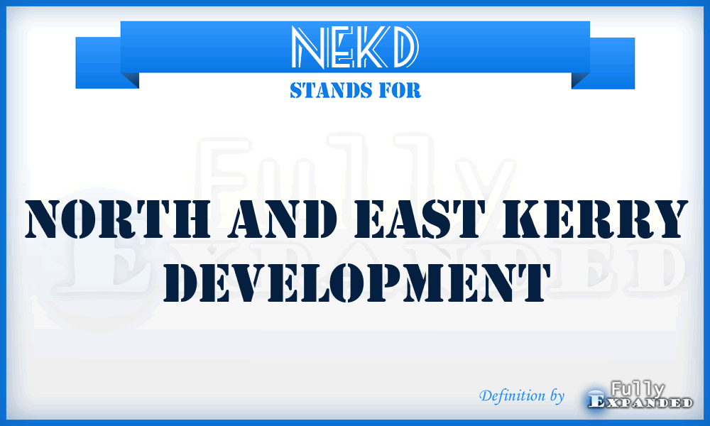 NEKD - North and East Kerry Development