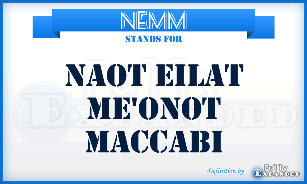 NEMM - Naot Eilat Me'onot Maccabi