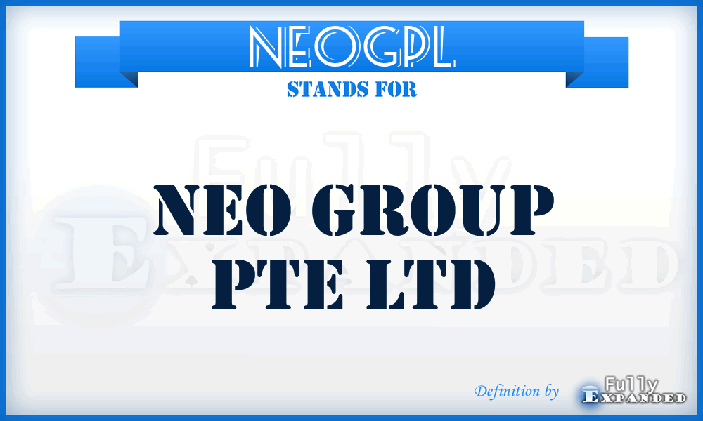 NEOGPL - NEO Group Pte Ltd