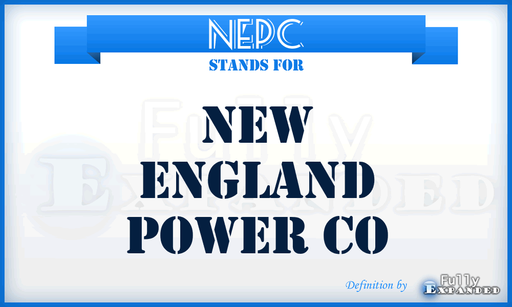 NEPC - New England Power Co