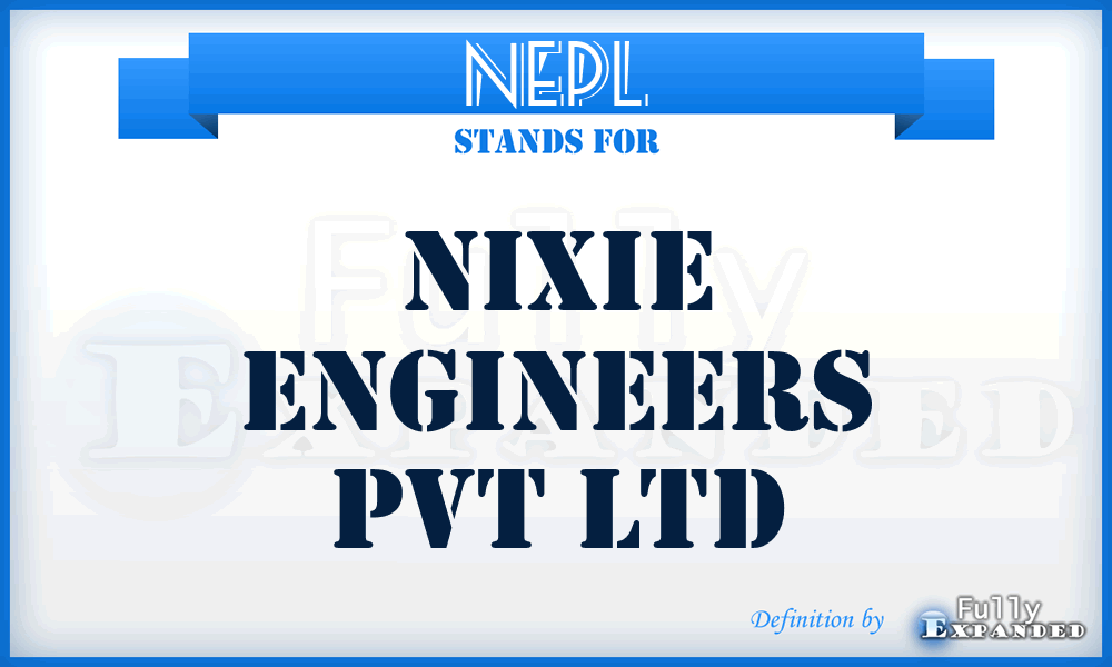 NEPL - Nixie Engineers Pvt Ltd