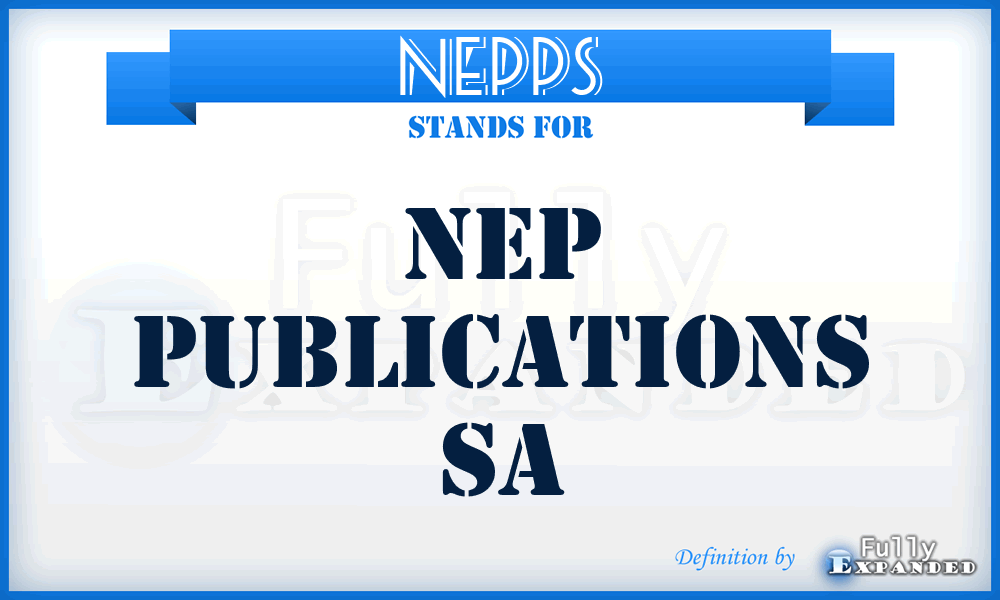 NEPPS - NEP Publications Sa