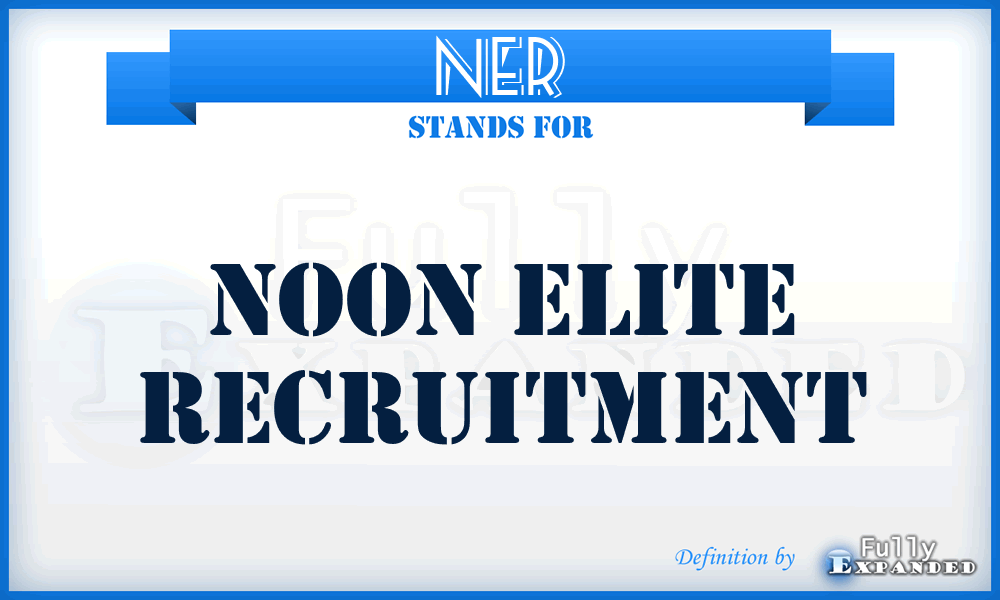 NER - Noon Elite Recruitment