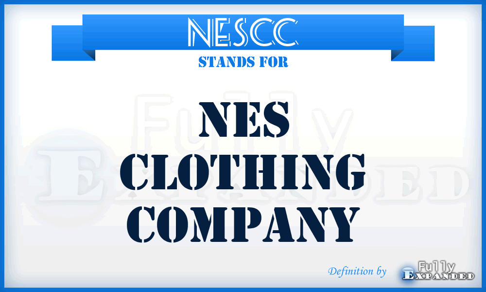 NESCC - NES Clothing Company