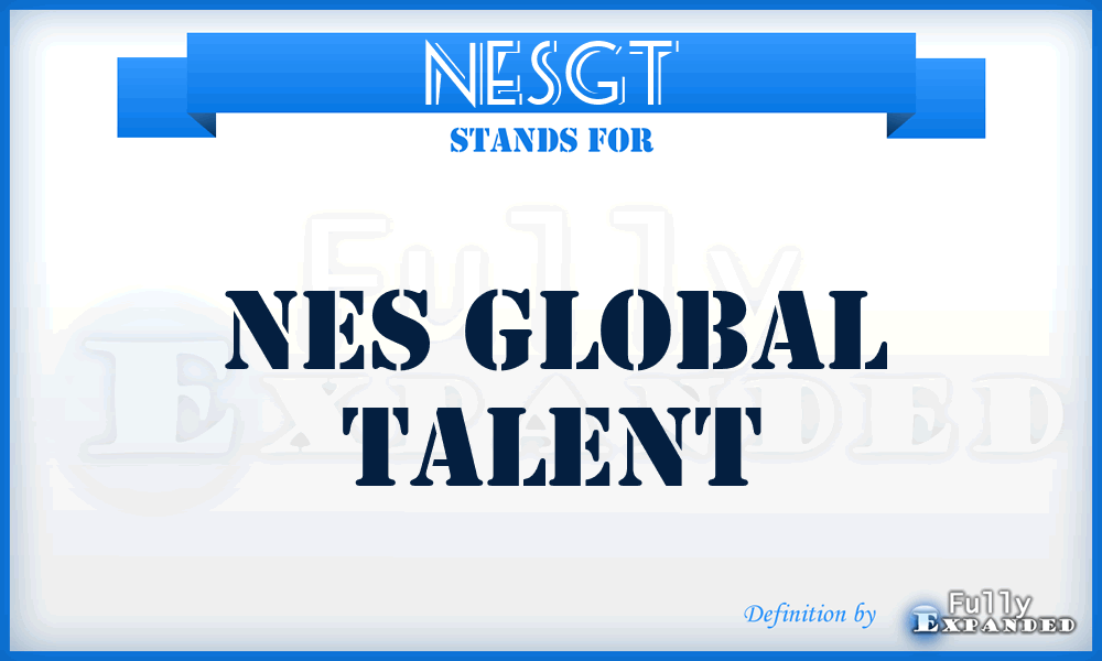 NESGT - NES Global Talent
