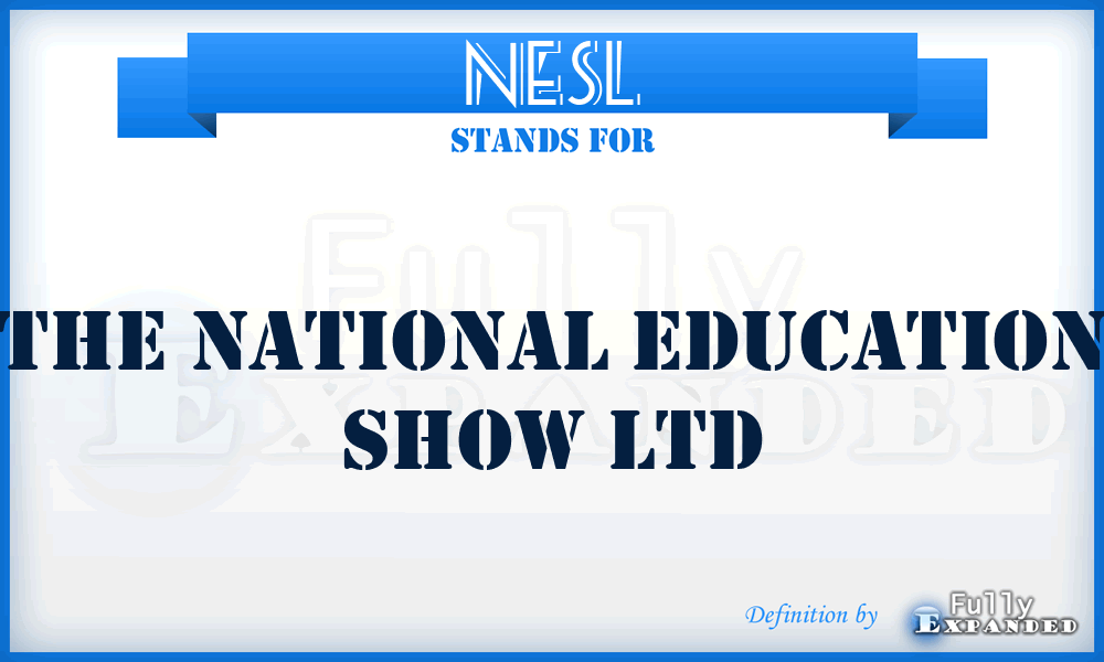 NESL - The National Education Show Ltd