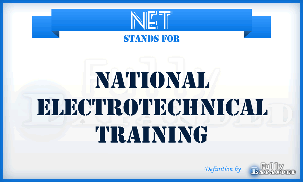 NET - National Electrotechnical Training