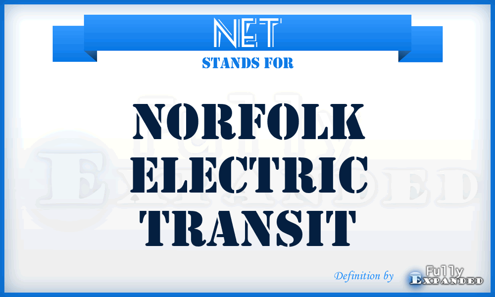 NET - Norfolk Electric Transit