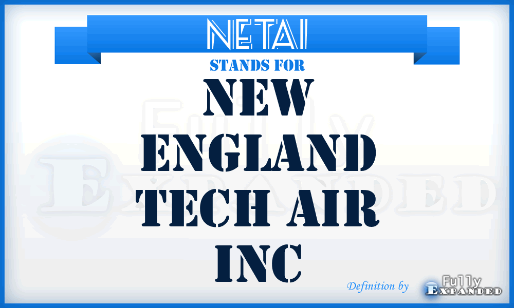 NETAI - New England Tech Air Inc