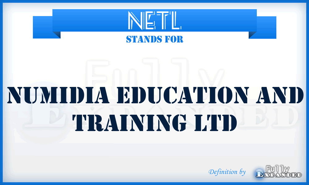 NETL - Numidia Education and Training Ltd