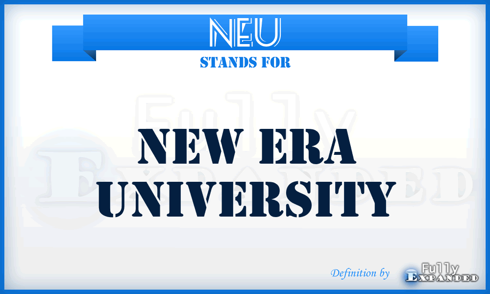 NEU - New Era University