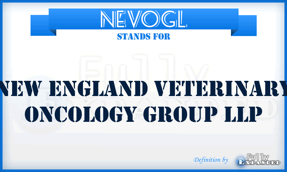 NEVOGL - New England Veterinary Oncology Group LLP