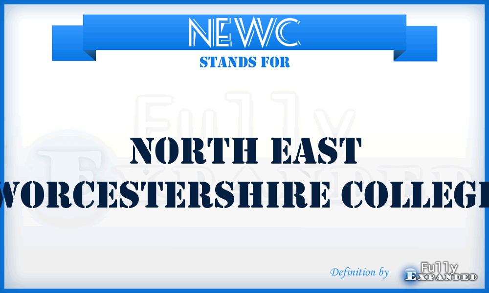 NEWC - North East Worcestershire College