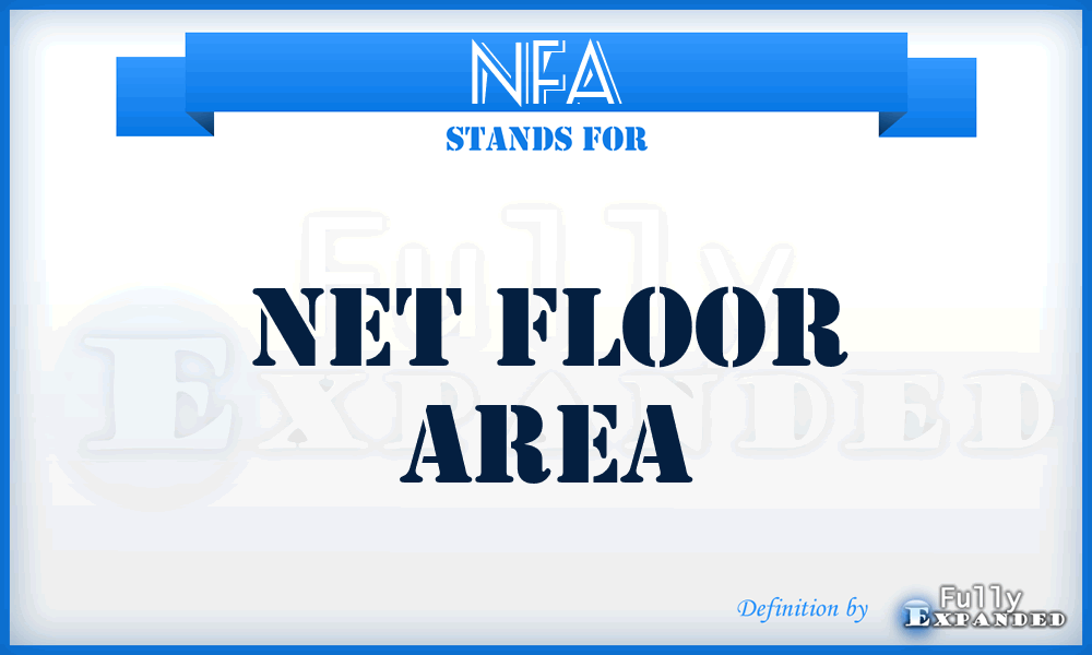 NFA - Net Floor Area
